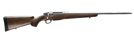 Tikka JRTXA75122MT T3x Hunter Full Size 6.5x55 Swedish 3+1 22.40" Matte Stainless Fluted Threaded Barrel, Matte Drilled & Tapped Stainless Steel Receiver, Fixed Oiled Walnut Wood Stock, Right Hand