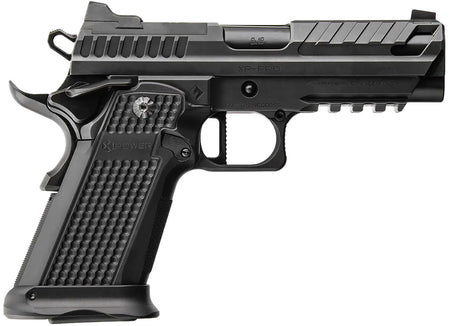 Fusion Firearms XP9BLK XP Pro 9mm Luger 17+1 4" Black Tennifer Bull Barrel, Black Optic Cut/Serrated/Vent Cut Slide, Black Steel Frame w/Beavertail & Picatinny Rail, Black Aluminum Grip