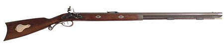 Traditions Mountain Flintlock .50 Caliber Rifle - 32-Inch Blued Cerakote Barrel, Wooden Stock