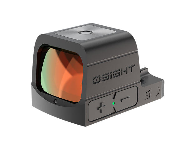 Osight S 1x Magnetic Charging Red Dot Sight 2 MOA Dot 32 MOA Circle Black