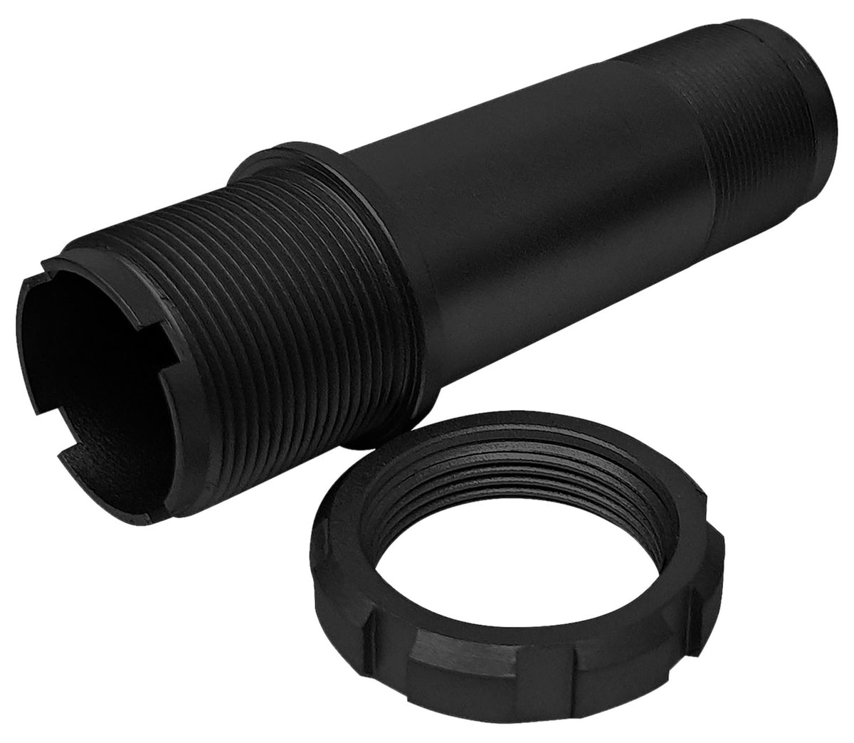 Yankee Hill 1252A VICTRA-12 Stainless Steel Shotgun Suppressor Mount Melonite QPQ Black Finish