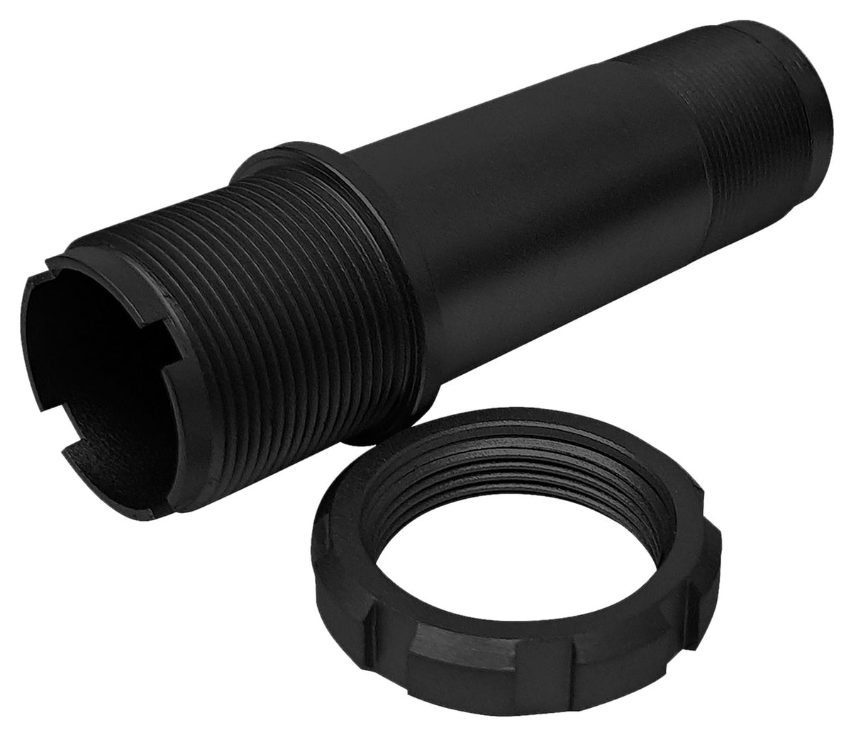 Yankee Hill 1253A VICTRA-12 Stainless Steel Shotgun Suppressor Mount Melonite QPQ Black Finish