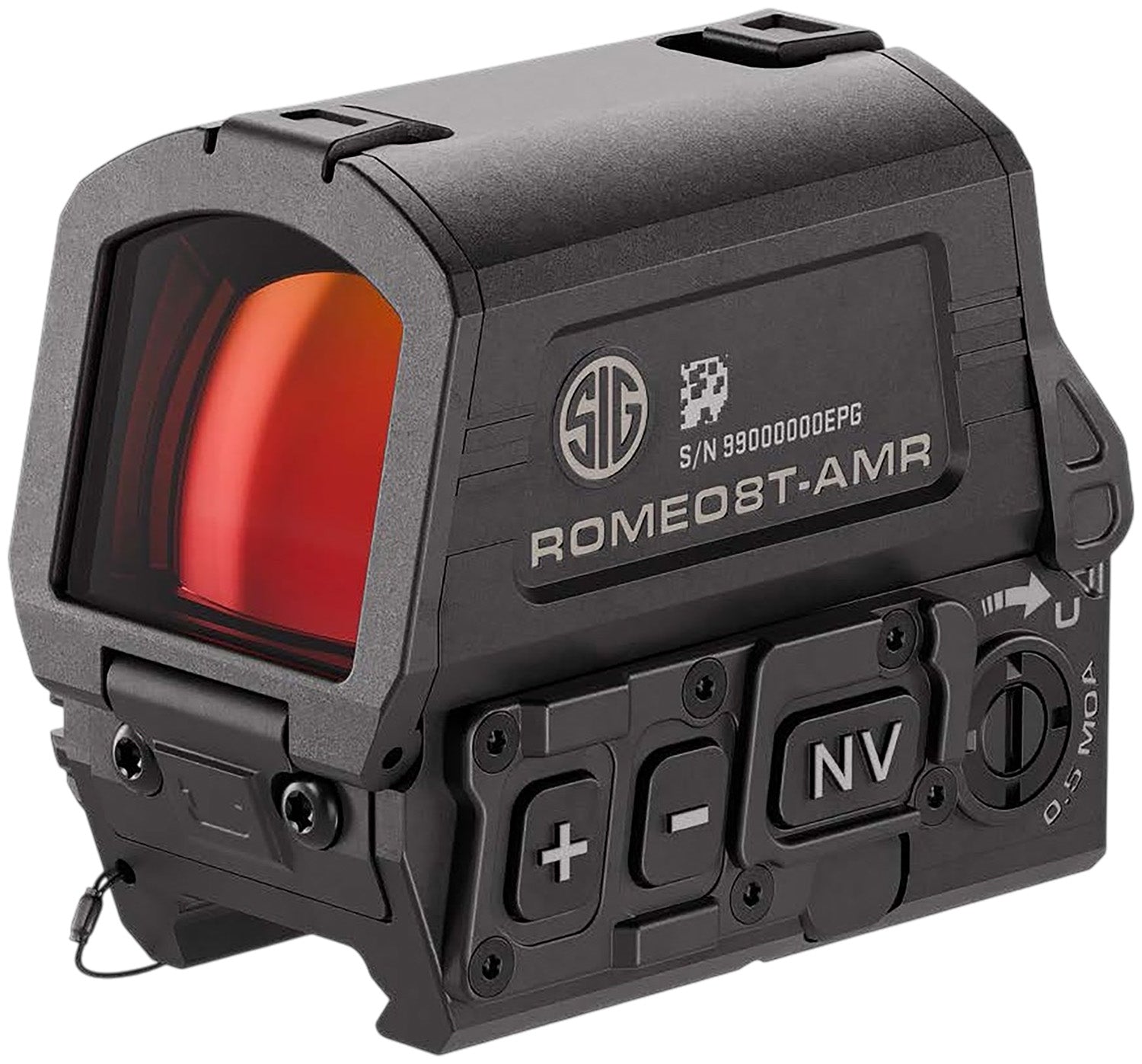 Sig Sauer Electro-Optics Romeo8T AMR 1x40mm Quad Ballistic Circle Dot 2.0 Black Rifle Optic