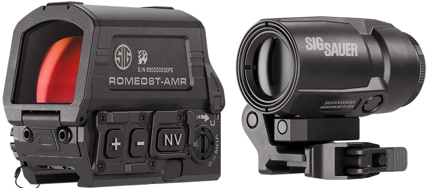 Sig Sauer Electro-Optics Romeo8T AMR Juliet3T Micro Magnifier Combo 1x40mm/3x22mm Black Sight