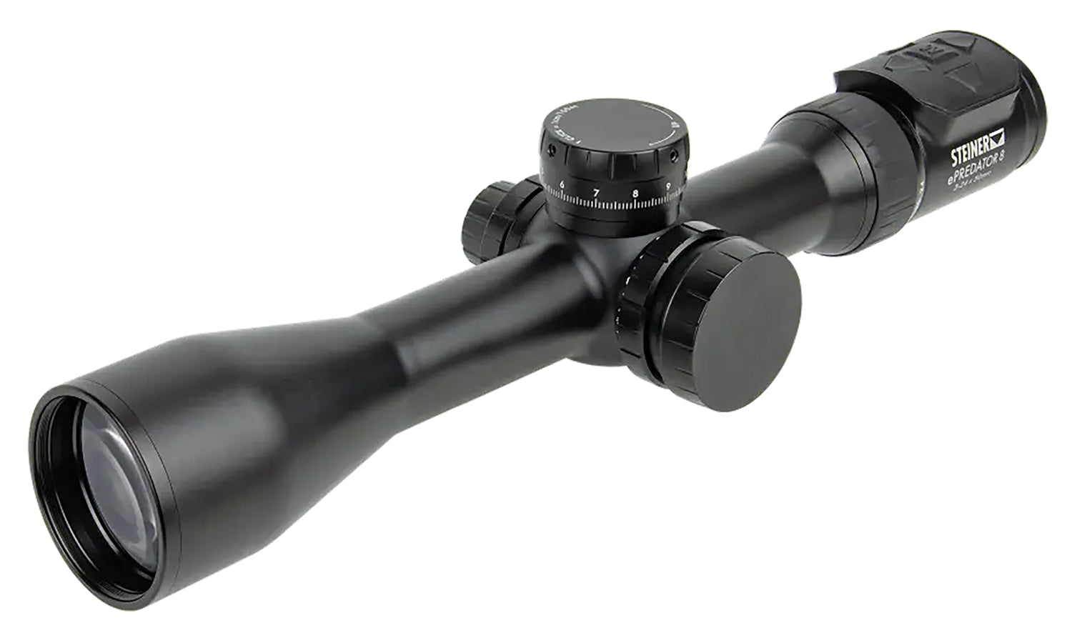 Steiner ePredator 8 Black 3-24x50mm 34mm Tube Illuminated 4A-I Reticle Smart Riflescope