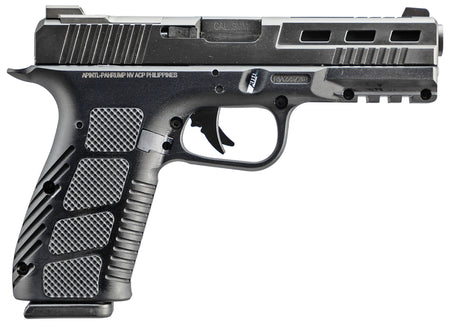 Rock Island 57124 STK100 9mm Luger 17+1 4" Black PVD Ported/Serrated Slide, Black Anodized Frame