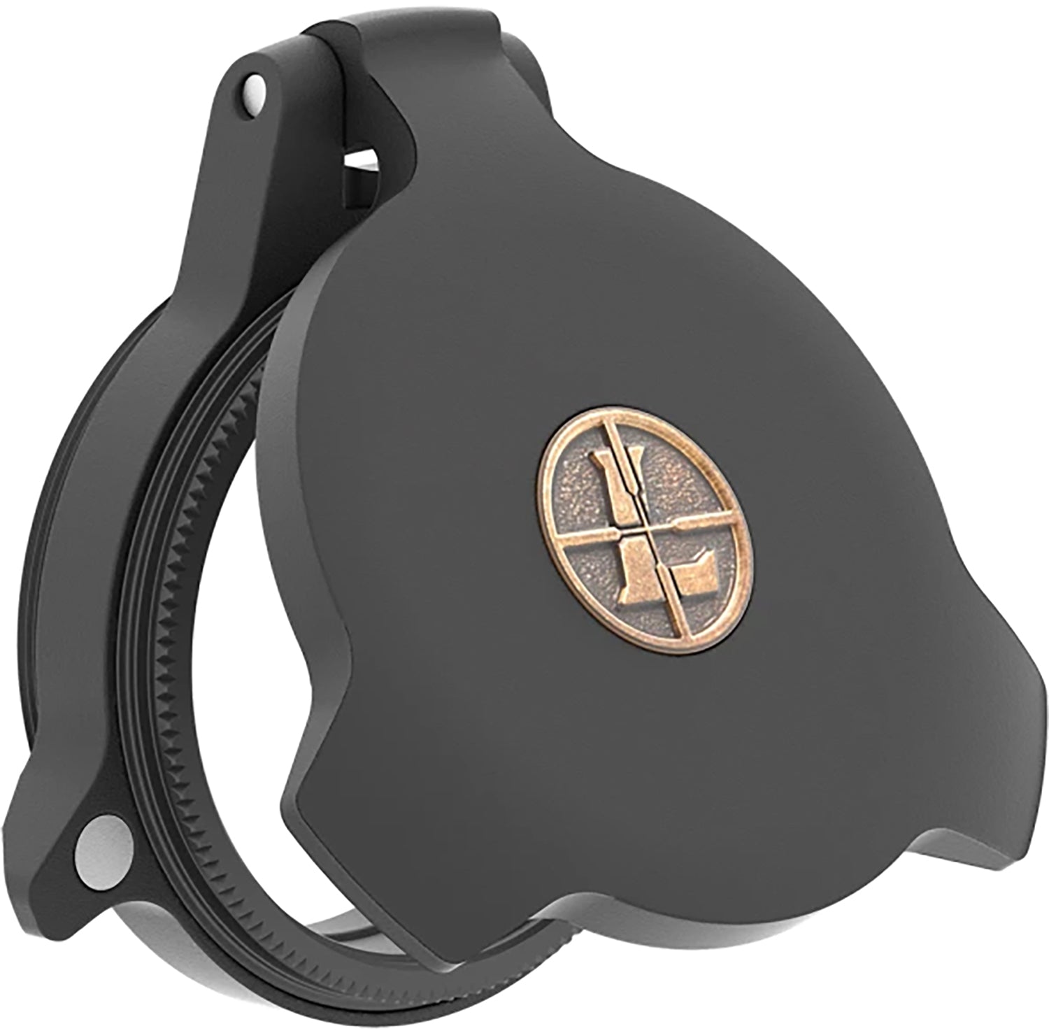 Leupold Alumina Flip-Open Lens Cover 28mm Objective Black Aluminum 58755