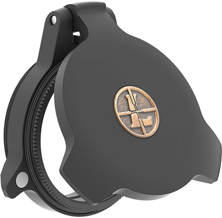Leupold Alumina Flip-Open Lens Cover 28mm Objective Black Aluminum 58755
