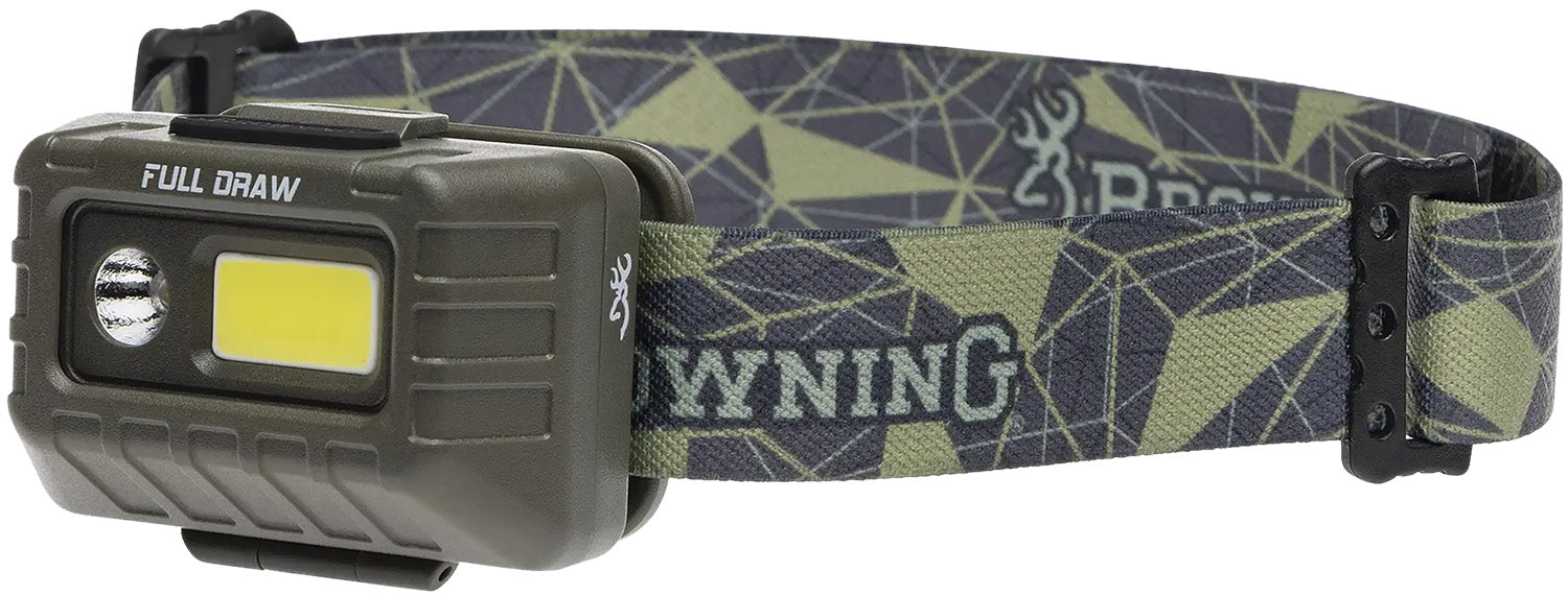 Browning Full Draw Rechargeable LED Headlamp Outdoor Hunting Light