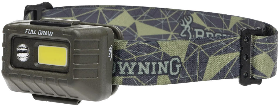 Browning Full Draw Rechargeable LED Headlamp Outdoor Hunting Light