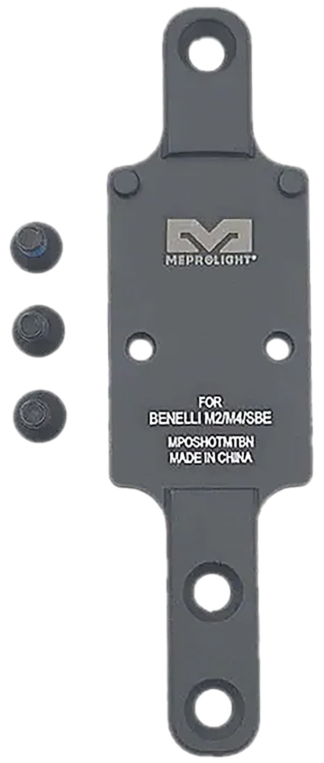 Meprolight USA MPO RMR Footprint Shotgun Plate Black CNC Aluminum Benelli M2/M4/SBE