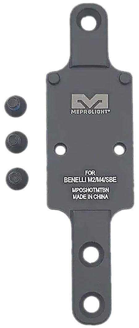 Meprolight USA MPO RMR Footprint Shotgun Plate Black CNC Aluminum Benelli M2/M4/SBE