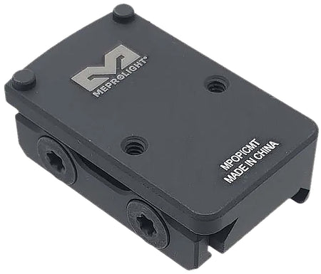 Meprolight USA 901141044 Picatinny Rail RMR Footprint Low Riser Mount Matte Black