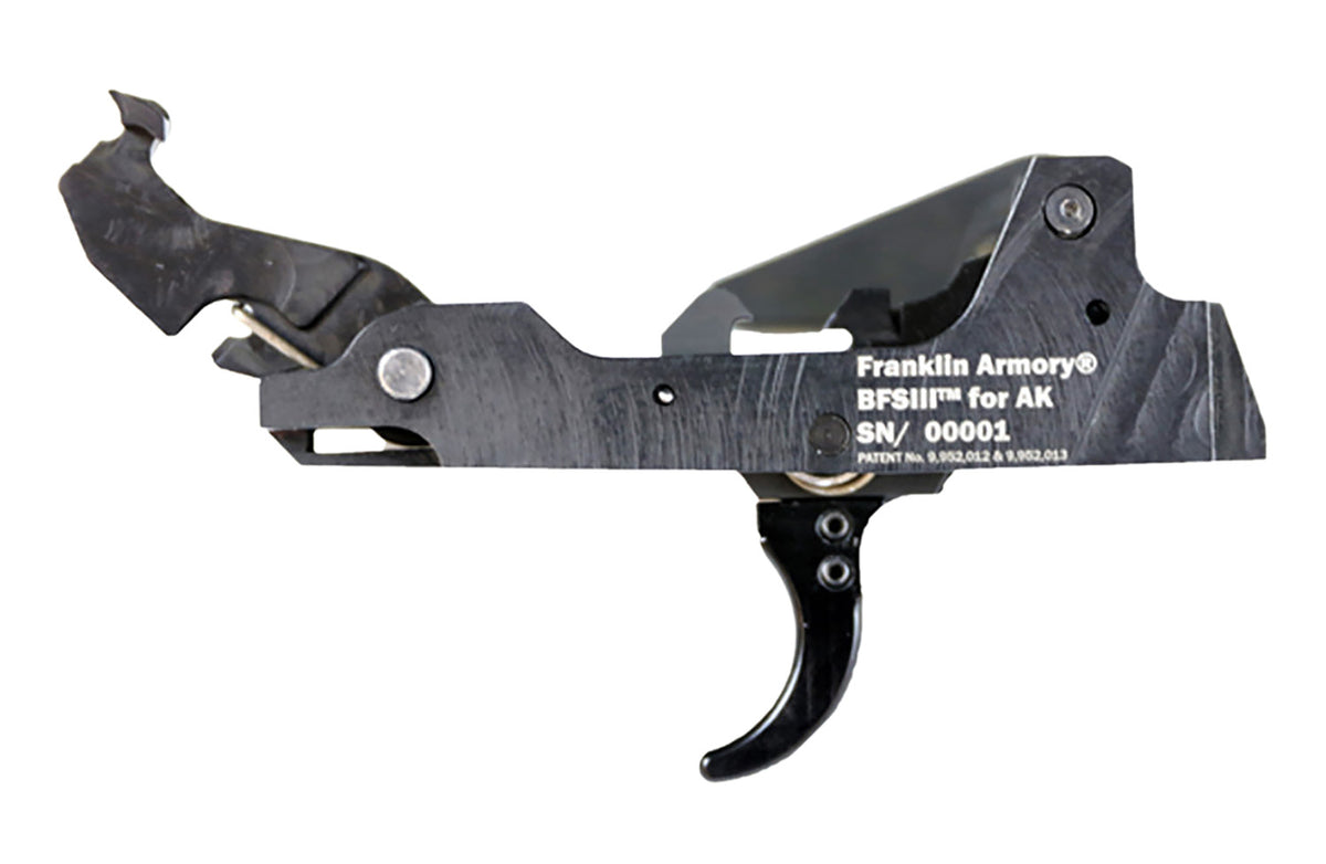 Franklin Armory BFSIII AK Platform Black Curved Trigger 5.56mm/7.62mm