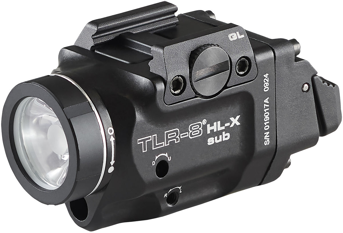 Streamlight TLR-8 Black Aluminum 1000-Lumen Weapon Light with Red Laser for Glock 43x/48