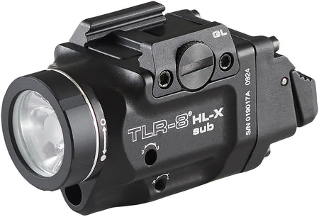Streamlight TLR-8 Black Aluminum 1000-Lumen Weapon Light with Red Laser for Glock 43x/48