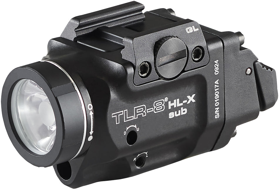 Streamlight TLR-8 Black Aluminum 1000-Lumen Weapon Light with Red Laser for Glock 43x/48