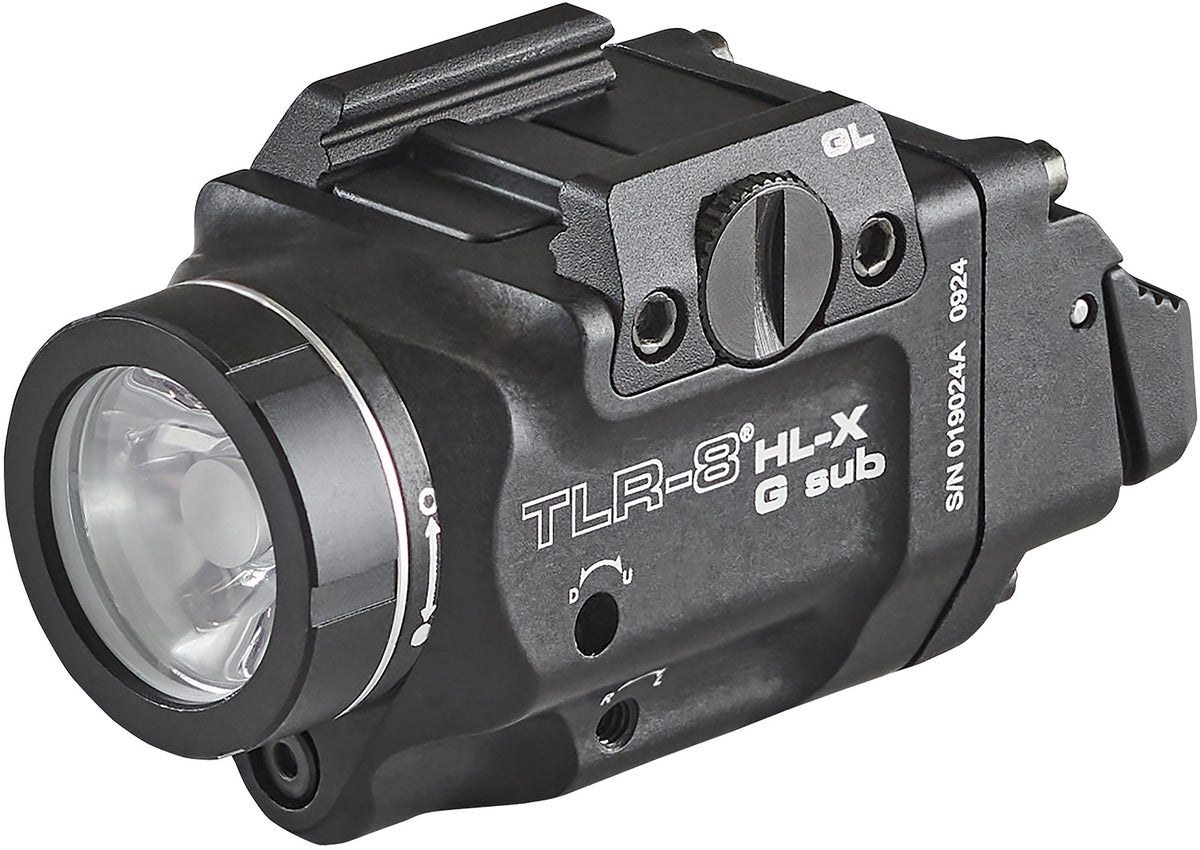 Streamlight TLR-8 Black Aluminum 1000-Lumen Weapon Light with Green Laser for Glock 43x/48