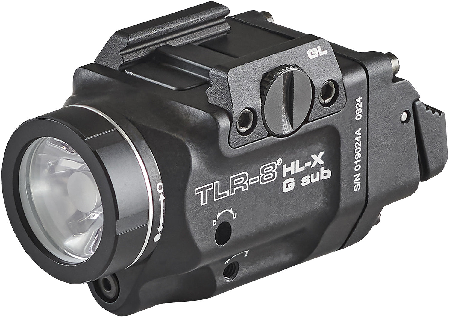 Streamlight TLR-8 Black Aluminum 1000-Lumen Weapon Light with Green Laser for Glock 43x/48