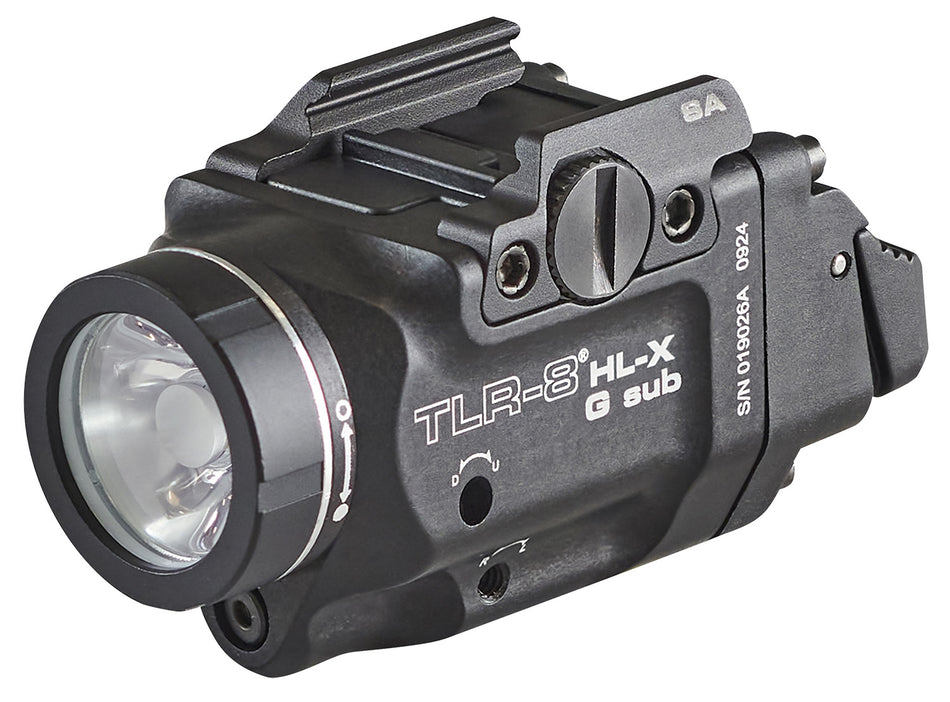 Streamlight TLR-8 Black Aluminum 500-Lumen Weapon Light with Green Laser for Springfield Hellcat