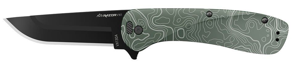 Outdoor Edge VX130CC Razor VX1 3" Plain Edge Folding Pocket Knife