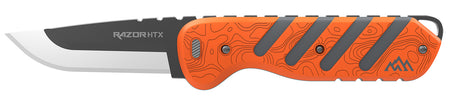 Outdoor Edge HTX30B6C 3" Plain Edge Folding Knife 420J2 SS, Orange/Gray
