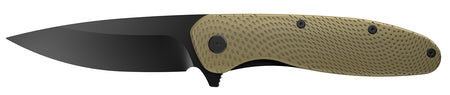 Outdoor Edge VD1C 3.15" Drop Point Folding Knife Black Oxide 4Cr14MoV, Green Handle
