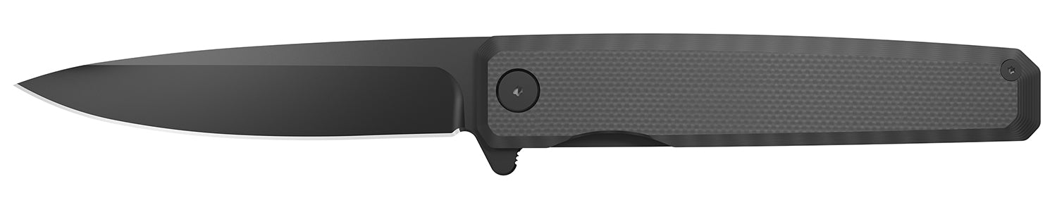 Outdoor Edge PL2C 3.10" Clip Point Folding Knife Black Oxide 8Cr13MoV SS, G10 Handle