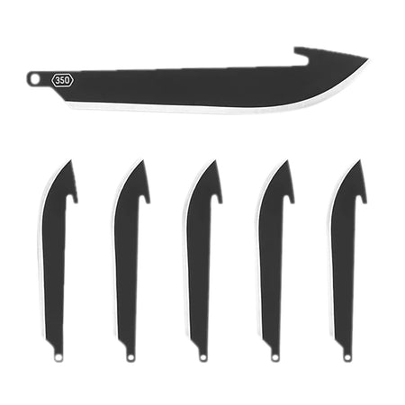 Outdoor Edge RR35K6C 3.50" Replaceable Drop Point Knife, 420J2 SS, 6-Pack