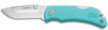Outdoor Edge RMS222C 2.20" Plain Folding Knife 420J2 SS, Aqua ABS Polymer Handle