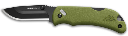 Outdoor Edge RMG222C 2.20" Plain Folding Knife 420J2 SS, OD Green ABS Polymer Handle