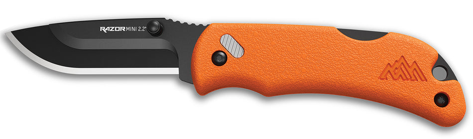 Outdoor Edge RazorMini RMB222C 2.20" Folding 420J2 Stainless Steel Blade Blaze Orange ABS Handle