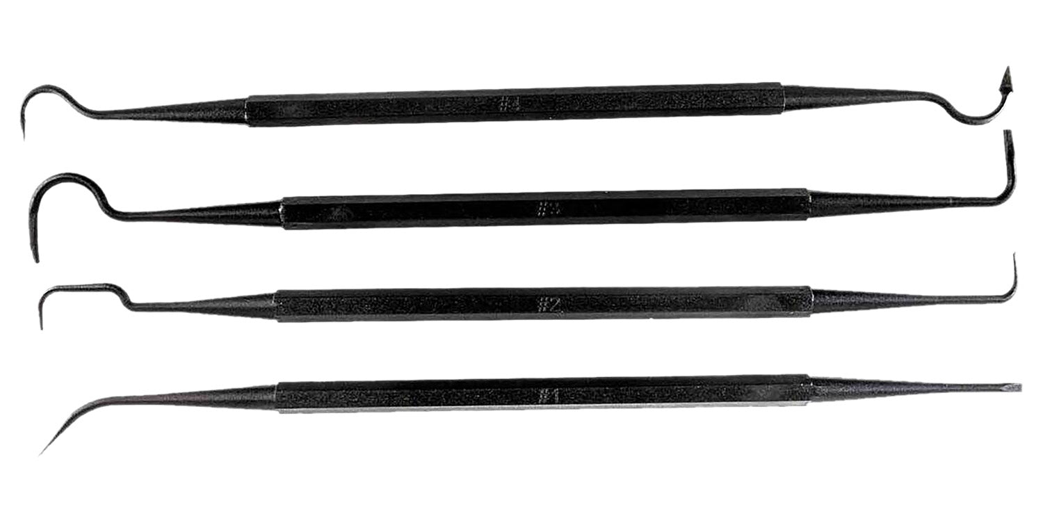 Tapco Gun Cleaning Pick Tools 4 Pack Black Various Sizes TAP22015