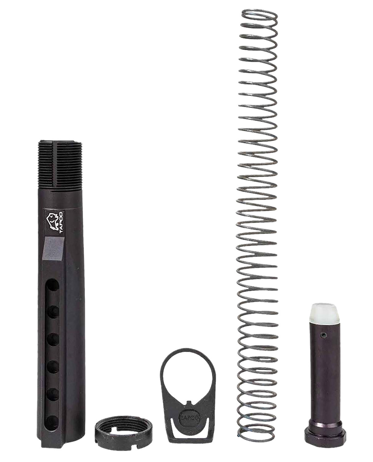 Tapco TAP22058 AR Platform 6-Position Buffer Tube Kit Black Anodized