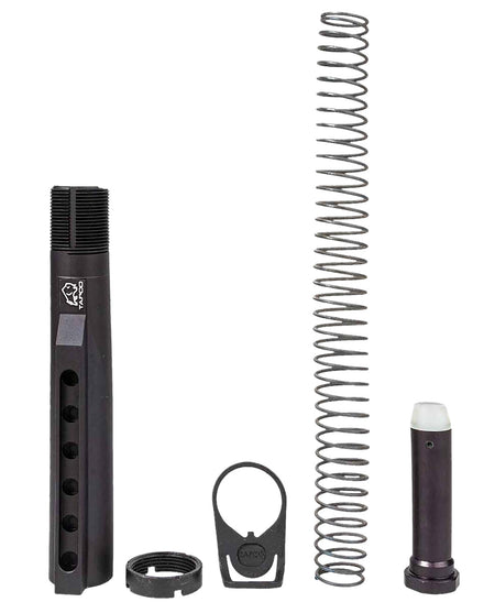 Tapco TAP22058 AR Platform 6-Position Buffer Tube Kit Black Anodized