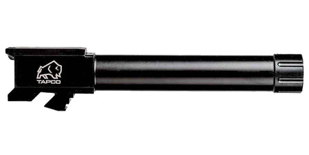 Tapco 9mm Stainless Steel Black Nitride Threaded Barrel for Glock 19 Gen 1-3 Drop-In Fit