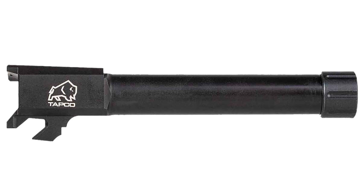 Tapco 9mm Black Nitride Stainless Steel Threaded Replacement Barrel for Springfield Hellcat Pro