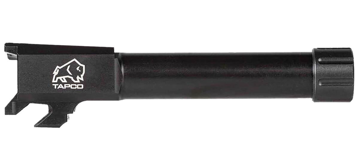 Tapco 9mm Black Nitride Stainless Steel Threaded Replacement Barrel for Springfield Hellcat Drop-In Fit