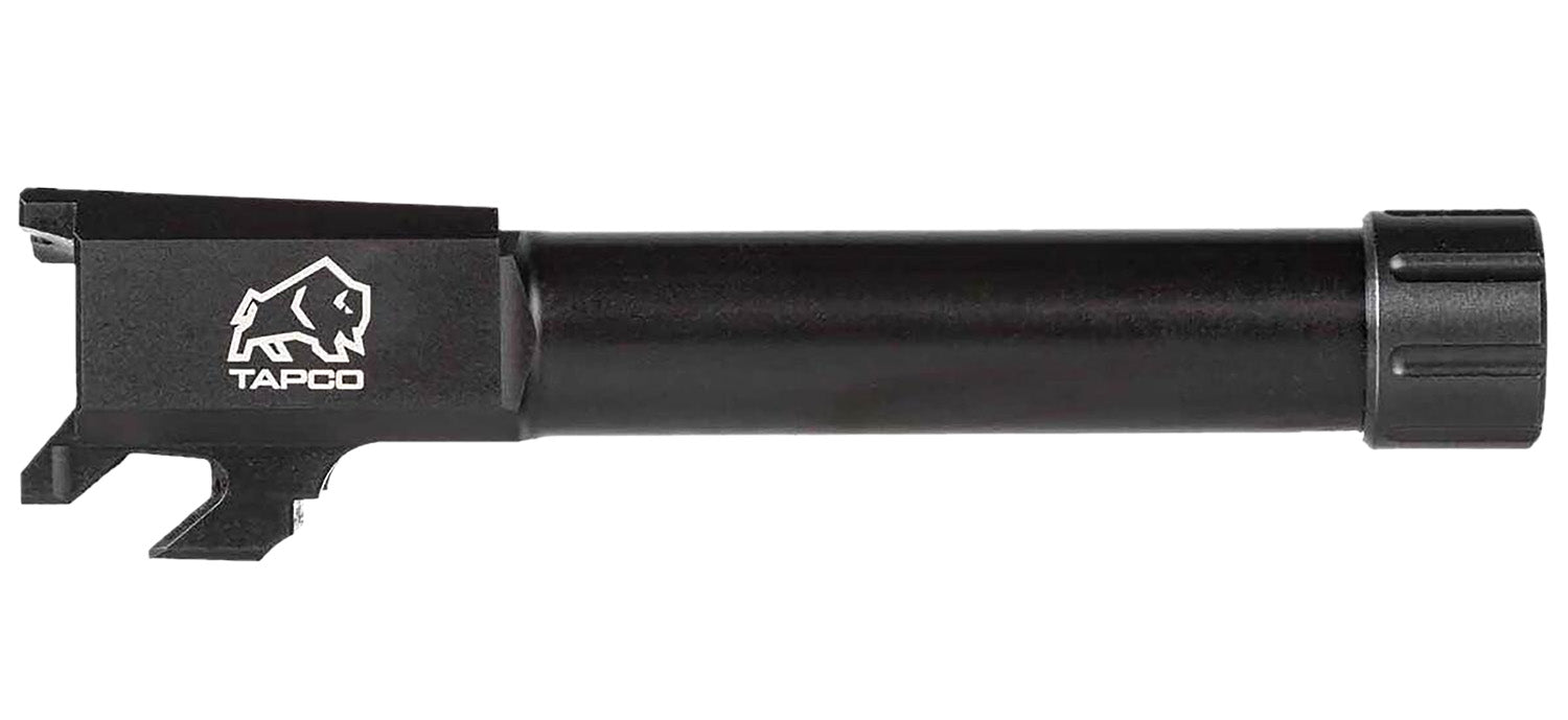 Tapco 9mm Black Nitride Stainless Steel Threaded Replacement Barrel for Springfield Hellcat Drop-In Fit