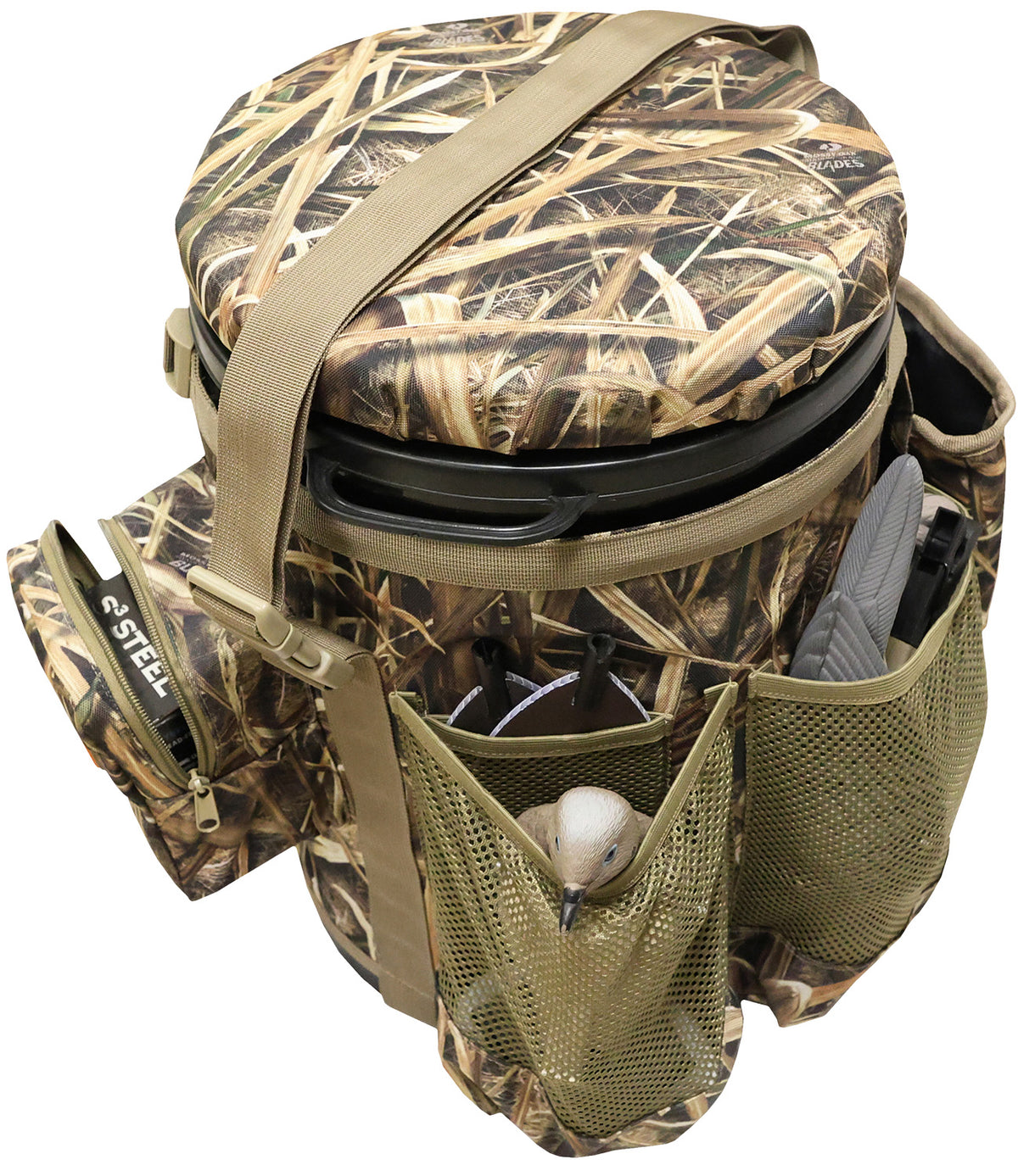 Mojo Outdoors HW2553 Dove/Game Bucket Combo Seat Storage Mossy Oak SGB Camo