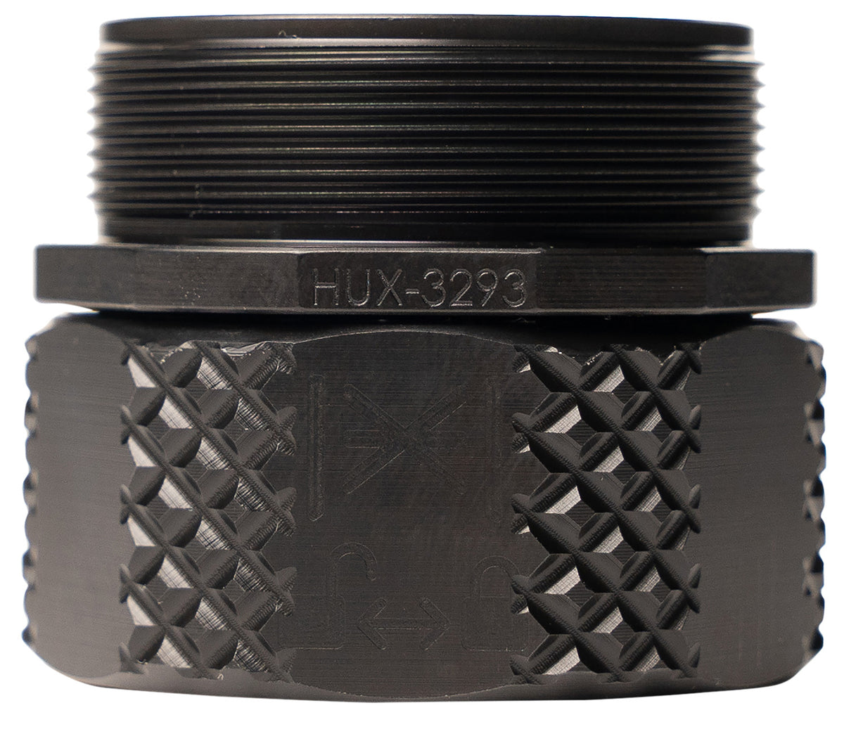 Huxwrx 3486 5.56/7.62mm HUB QD Adapter 2.0 1.375x24 Black Finish