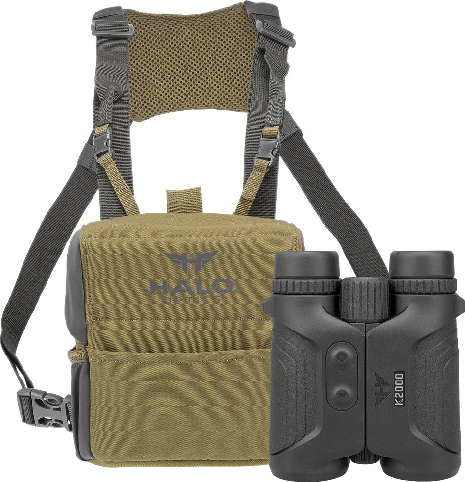 Halo K2000 10-Power 42mm Rangefinding Binoculars HALLRFBIN2000 IPX67 Black