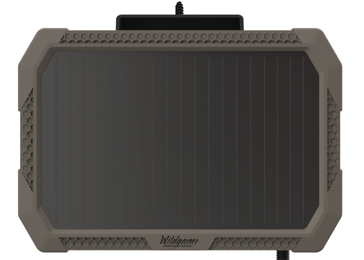 Wildgame Innovations Sol-Pak Solar Panel Battery Pack 3000mAh, Weather-Resistant Design