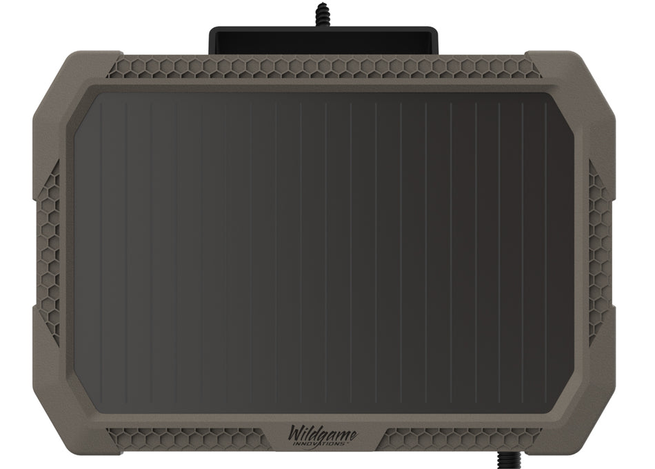 Wildgame Innovations Sol-Pak Solar Panel Battery Pack 3000mAh, Weather-Resistant Design