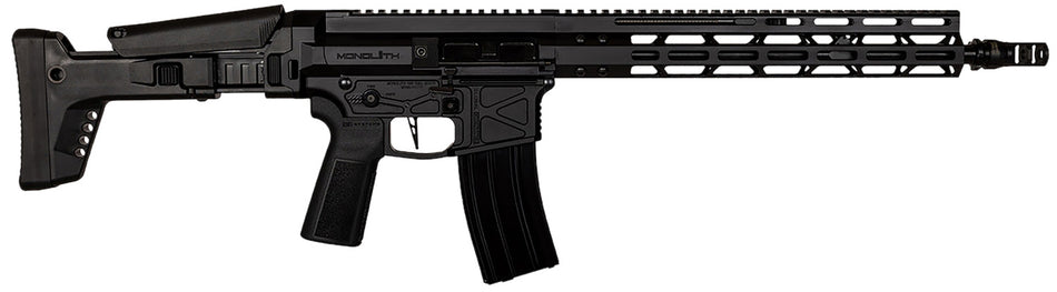 Global Ordnance LLC 197892003216 Monolithic 5.56 NATO 16" Barrel, Keymod Handguard, Modular Black Stock, Black Polymer Grip
