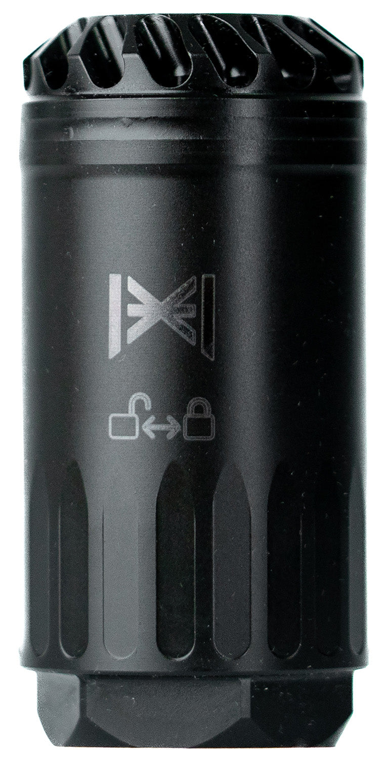 Huxwrx 1985 Steel Black Cerakote Blastphemy Muzzle Deflector
