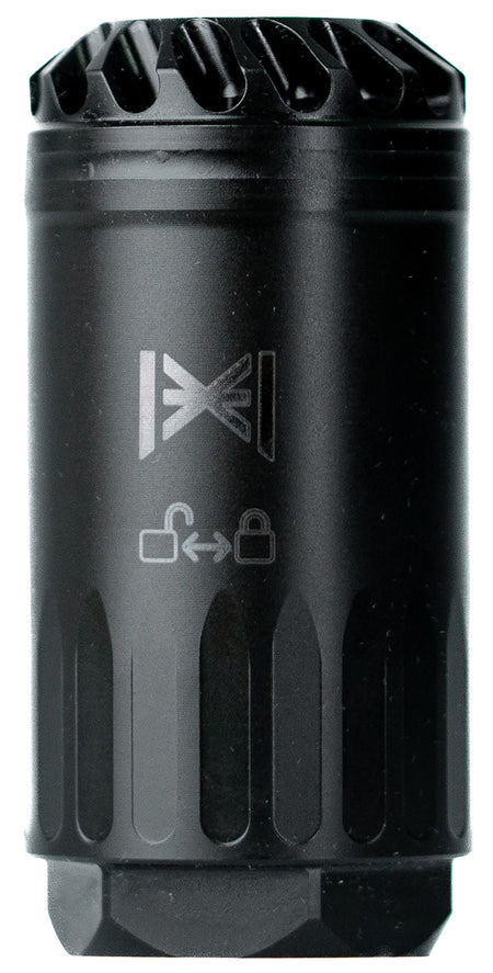 Huxwrx 1985 Steel Black Cerakote Blastphemy Muzzle Deflector