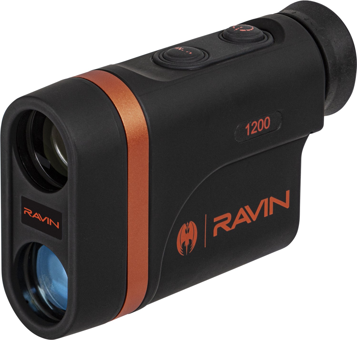Ravin R151 Laser Rangefinder 1200 Yards Max Distance Black and Orange
