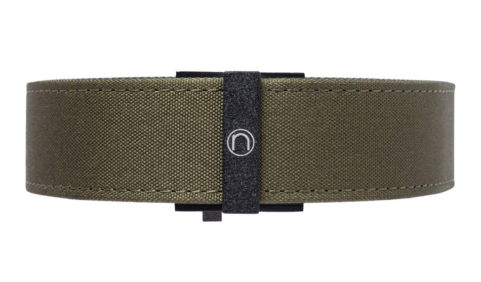 Nexbelt PCS5167 Thin Bar Supreme Tactical Belt OD Green Nylon 1-1/2" Push Button Fits 50"