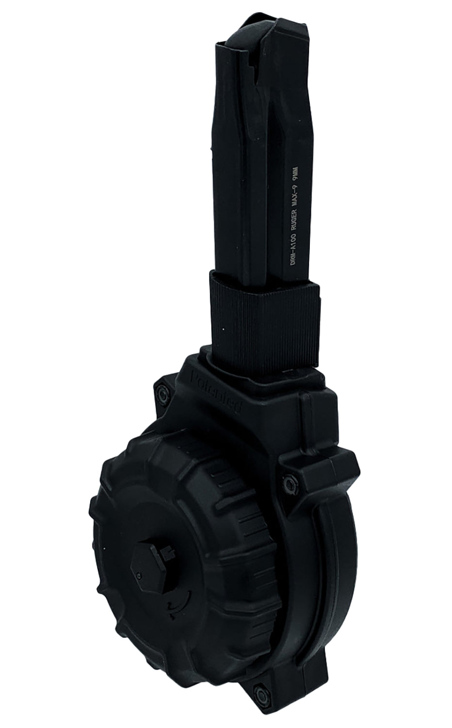 ProMag DRMA100 Ruger Max-9 9mm Drum Magazine 50 Rounds Black Polymer